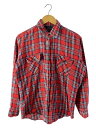 【中古】GENERATIONONE/長袖シャツ/L/コットン/RED/チェック【メンズウェア】