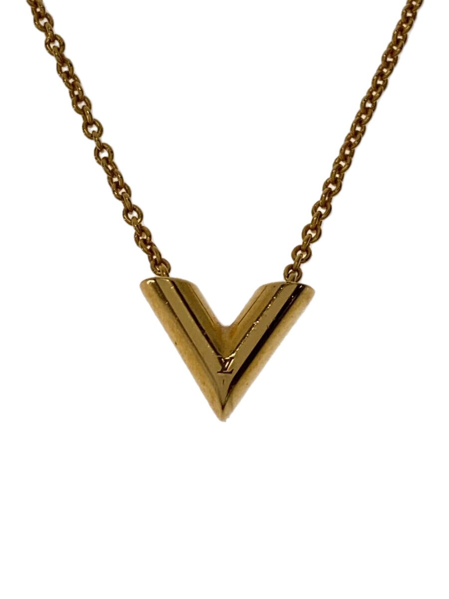Necklaces, Pendants - 【中古】LOUIS VUITTON◆ネックレス・エセンシャルV/--/GLD/トップ有/M61083【服飾雑貨他】