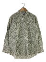 【中古】GAP◆長袖シャツ/M/コットン/GRN/総柄【メンズウェア】(4)