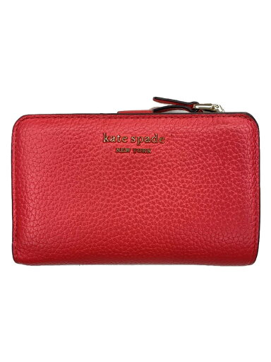 【中古】kate spade new york◆2つ折り財布/レザー/PNK/無地/レディース【服飾雑貨他】 【中古】kate spade new york◆2つ折り財布/レザー/PNK/無地/レディース【服飾雑貨他】