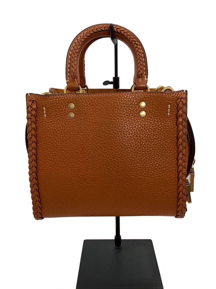 COACH - 【中古】COACH◆ショルダーバッグ/レザー/BRW/無地/CJ816【バッグ】