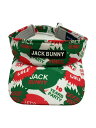 【中古】JACK BUNNY◆ジャックバニー/ヘッドウェア/--/ポリエステル/ホワイト/総柄/メンズ【服飾雑貨他】