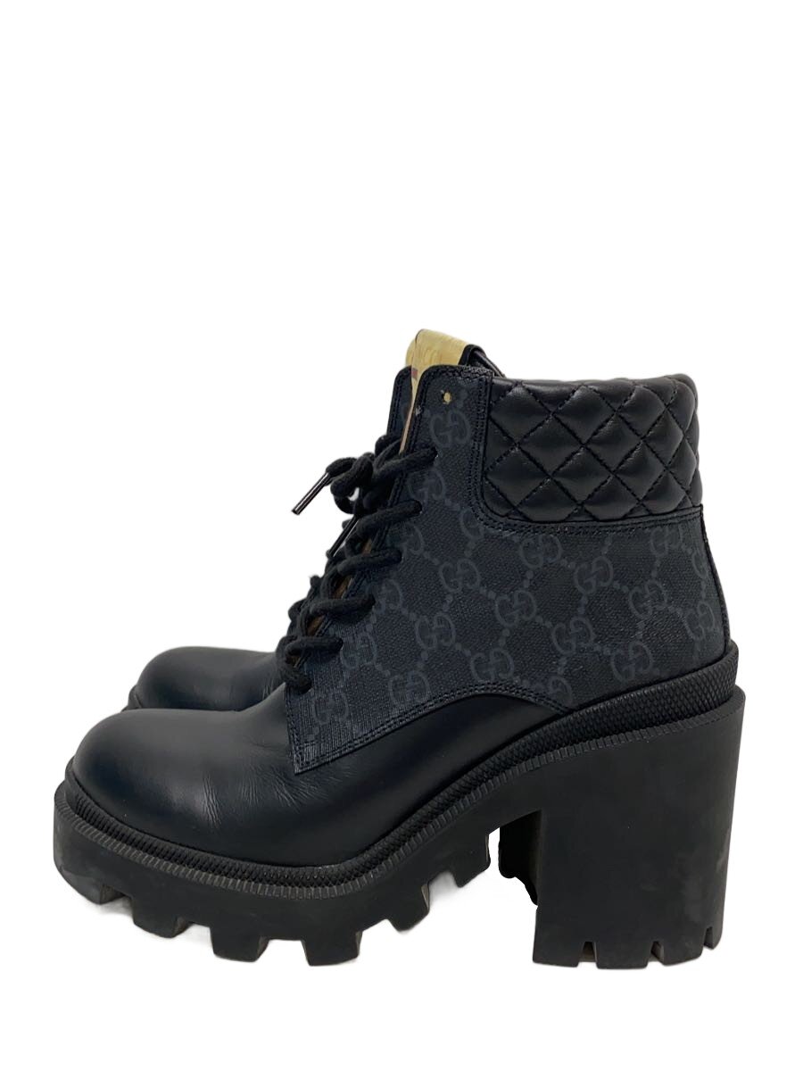 【中古】GUCCI◆ブーツ/37/BLK/659691【シューズ】