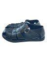 【中古】UNITED ARROWS green label relaxing◆クルガサンダル/サンダル/ブラック【シューズ】