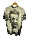 【中古】STEDMAN◆90s/JamesDean/USA製/MosquitoHead/総柄/Tシャツ/XL/コットン/WHT/プリント//【メンズウェア】