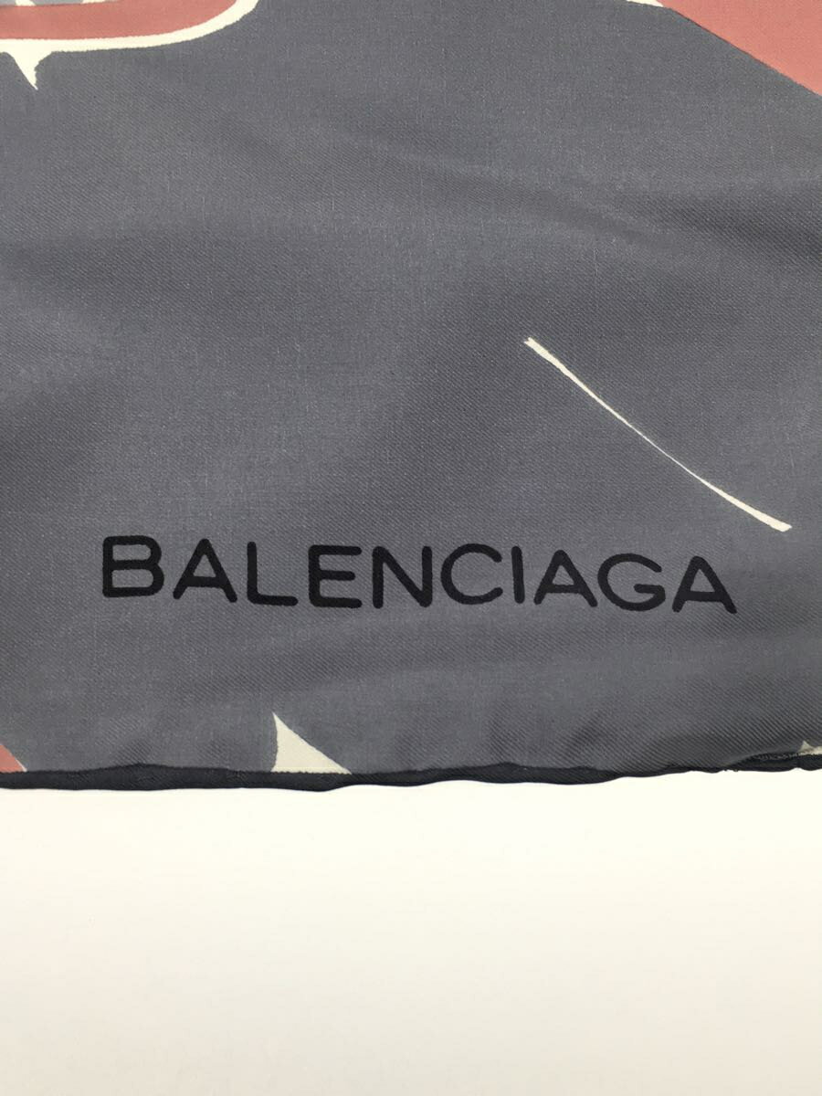 【中古】BALENCIAGA◆ストール/シルク/マルチカラー/レディース【服飾雑貨他】 3