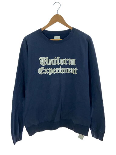 【中古】uniform experiment◆23SS/GOTHIC LOGO CREWNECK SWEAT/スウェット/2/コットン/NVY/UE-232022【メンズウェア】 【中古】uniform experiment◆23SS/GOTHIC LOGO CREWNECK SWEAT/スウェット/2/コットン/NVY/UE-232022【メンズウェア】