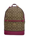 【中古】COACH◆リュック/レザー/BRW/総柄/C5679【バッグ】