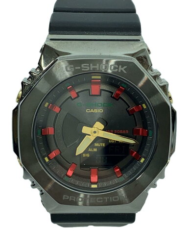 【中古】CASIO◆クォーツ腕時計_G-SHOCK/デジアナ/ラバー/SLV/BLK/GM-S2100CH-1AJF【服飾雑貨他】 【中古】CASIO◆クォーツ腕時計_G-SHOCK/デジアナ/ラバー/SLV/BLK/GM-S2100CH-1AJF【服飾雑貨他】