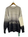 【中古】OFF-WHITE◆ニット・セーター(厚手)/44/モヘア/GRY/OWHE084F22KNI001【レディースウェア】