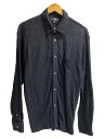 【中古】STUSSY◆LACE L/S SHIRT/M/ナイロン/ブラック/1110301【メンズウェア】(4)