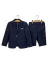 【中古】waltz by BEAMS DESIGN◆スーツ/130cm/ポリエステル/NVY/ストライプ/3401-5482/3点セット【キッズ】