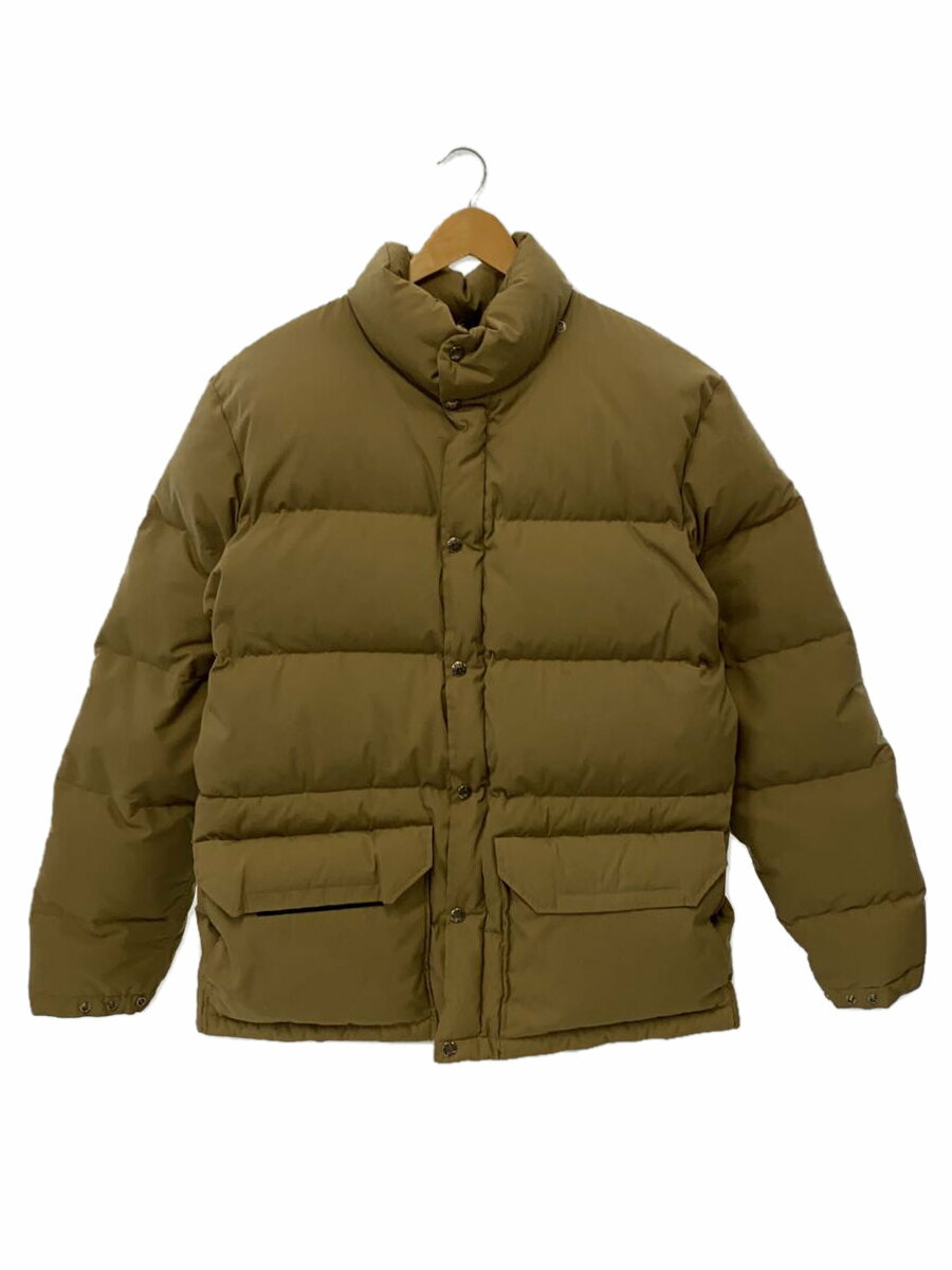 【中古】THE NORTH FACE◆ダウンジャケット/L/ポリエステル/BEG/無地【メンズウェア】