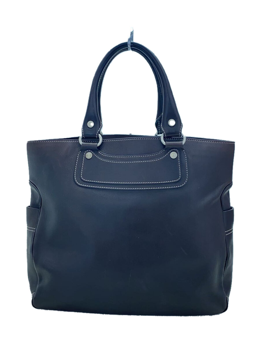 【中古】CELINE◆トートバッグ/レザー/BRW/無地//【バッグ】