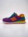 【中古】NEW BALANCE◆ニューバランス/WL574/24.5cm/PUP【シューズ】