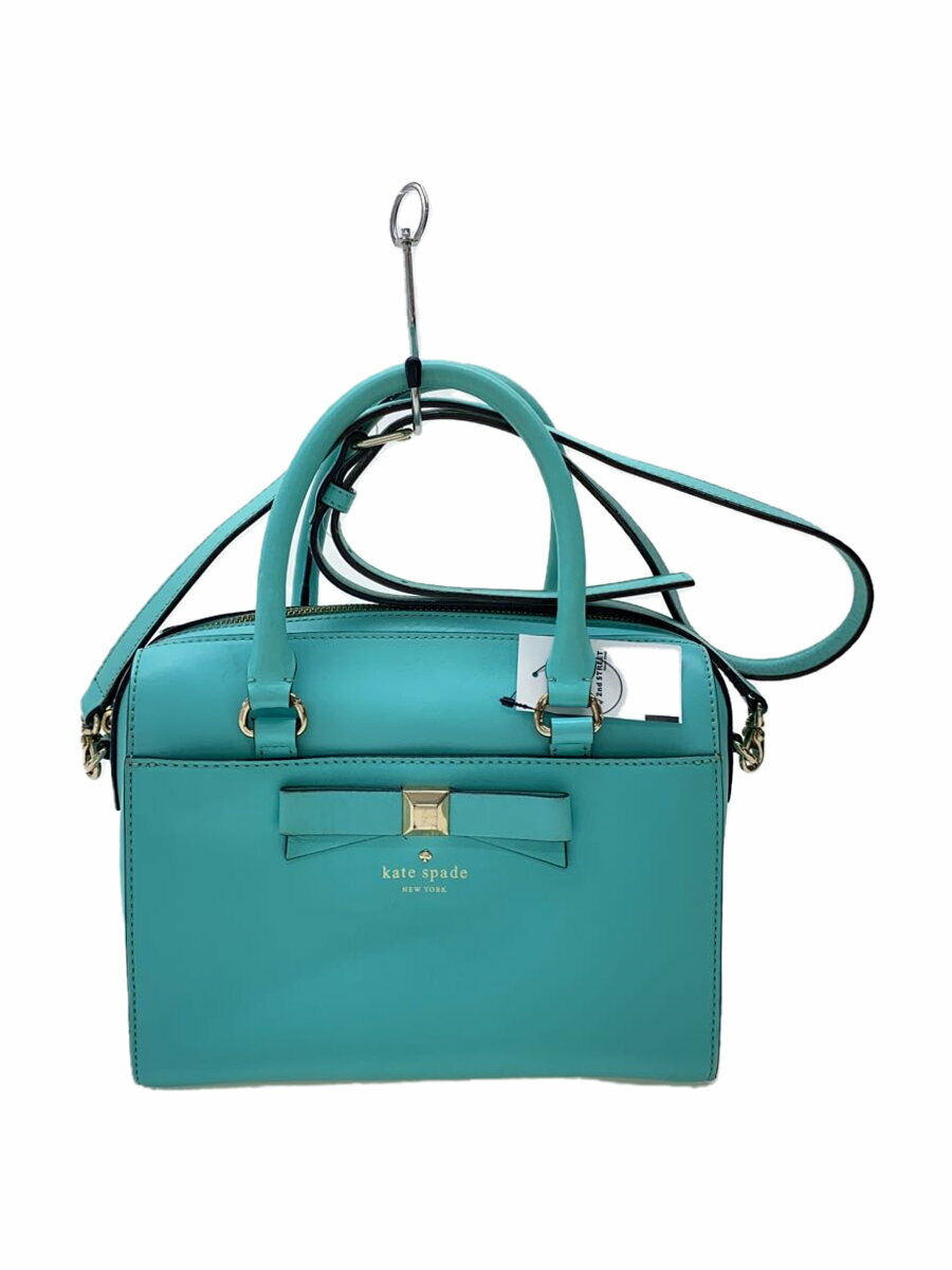 【中古】kate spade new york◆ハンドバッグ/牛革/GRN【バッグ】