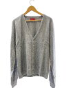 【中古】sears◆カーディガン(薄手)/--/--/GRY【メンズウェア】