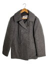 【中古】Schott◆U.S.740N PEA JACKET/ピーコート/36/ウール/GRY【メンズウェア】