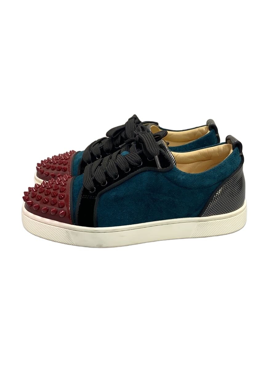【中古】Christian Louboutin◆ローカットスニーカー/34.5/BLU/スウェード【シューズ】