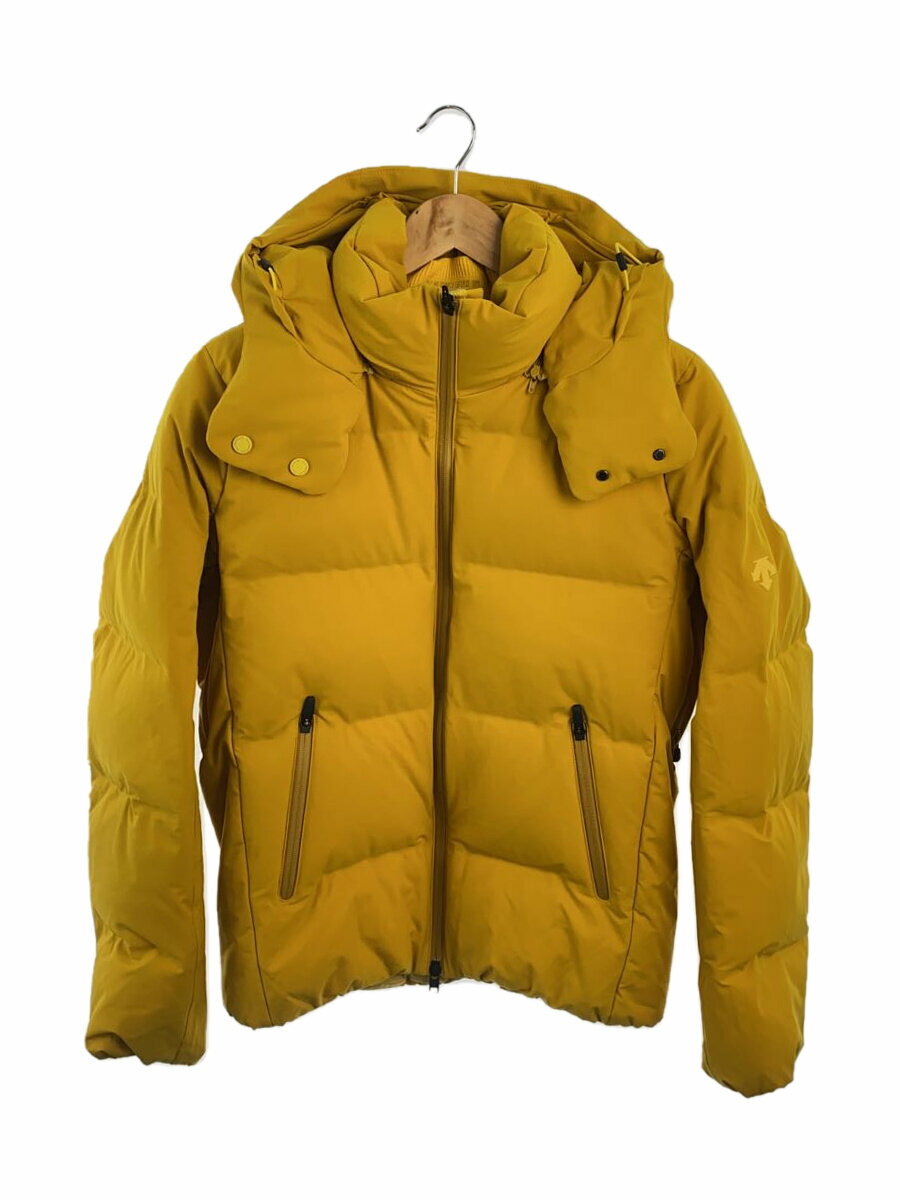 【中古】DESCENTE ALLTERRAIN ◆ダウンジャケット/水沢ダウン/MIZUSAWA/M/ポリエステル/YLW/DOR-G9565//【メンズウェア】