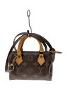 【中古】LOUIS VUITTON◆ミニ・スピーディ_モノグラム・キャンバス_BRW/PVC/BRW【バッグ】