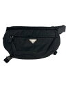 【中古】PRADA◆プラダ/ウエストバッグ/ナイロン/ブラック/無地/VA0994【バッグ】
