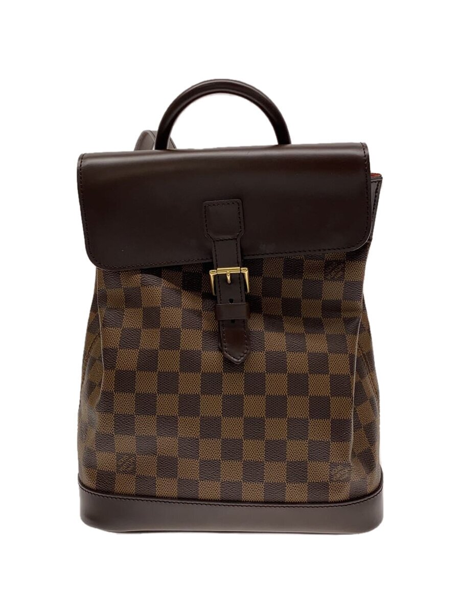 LOUIS VUITTON - 【中古】LOUIS VUITTON◆ソーホー_ダミエ・エベヌ_BRW/PVC/BRW【バッグ】