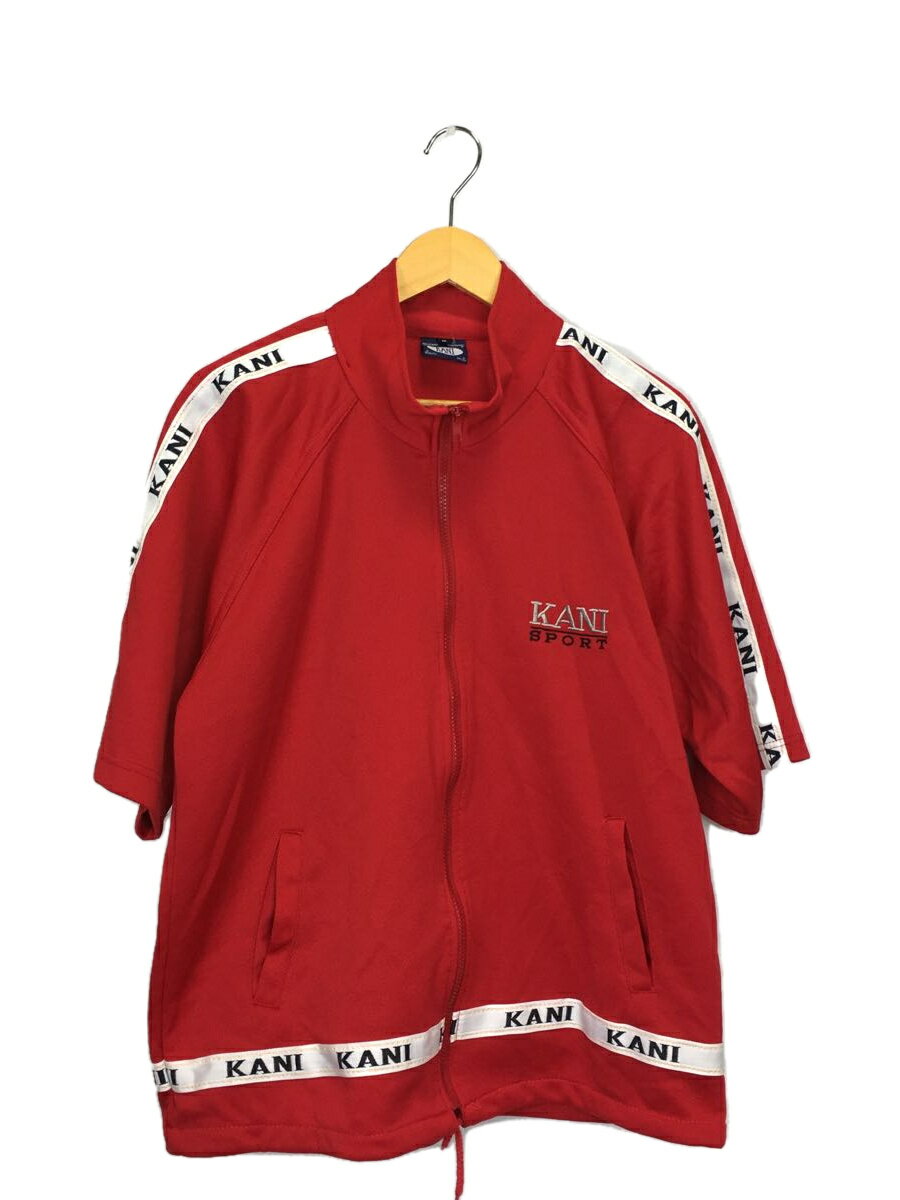 【中古】KARL KANI◆90S/半袖トラックジャケット/M/ポリエステル/レッド【メンズウェア】