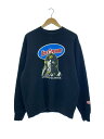 【中古】HYSTERIC GLAMOUR◆SOFT CREAM スウェット/L/コットン/BLK/プリント/02203CS13【メンズウェア】