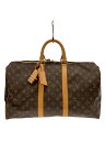 【中古】LOUIS VUITTON◆キーポル45_モノグラム・キャンバス_BRW/PVC/BRW【バッグ】