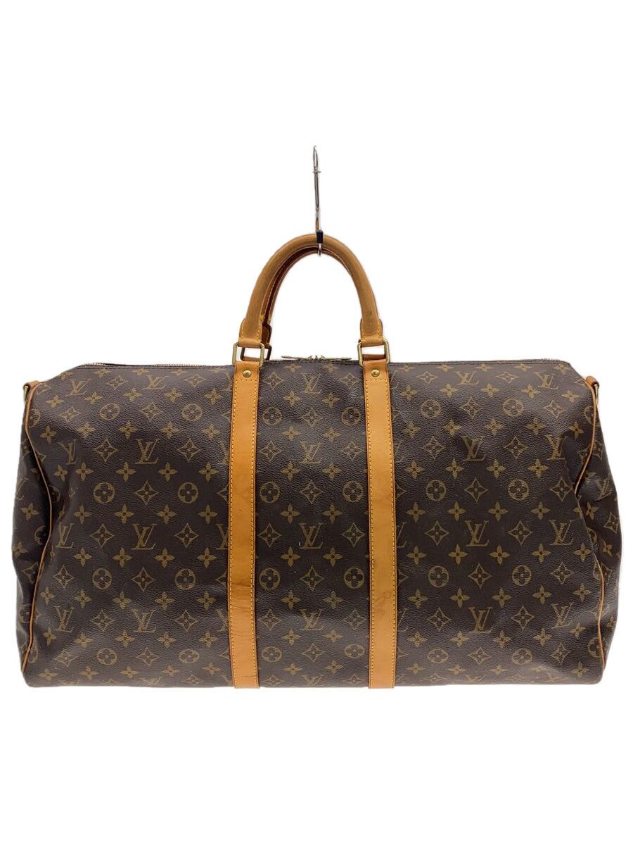 【中古】LOUIS VUITTON◆キーポル・バンドリエール55_モノグラム・キャンバス_BRW/P...