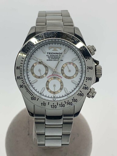 【中古】TECHNOS◆TECHNOS/腕時計/アナログ/ステンレス/WHT/SLV/TSM401【服飾雑貨他】 【中古】TECHNOS◆TECHNOS/腕時計/アナログ/ステンレス/WHT/SLV/TSM401【服飾雑貨他】