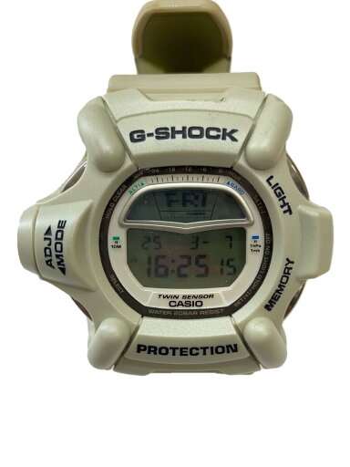 【中古】CASIO◆クォーツ腕時計・G-SHOCK/デジタル/ラバー/WHT/WHT【服飾雑貨他】 【中古】CASIO◆クォーツ腕時計・G-SHOCK/デジタル/ラバー/WHT/WHT【服飾雑貨他】