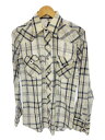 【中古】WRANGLER◆長袖シャツ/--/ポリエステル/BLU/チェック【メンズウェア】