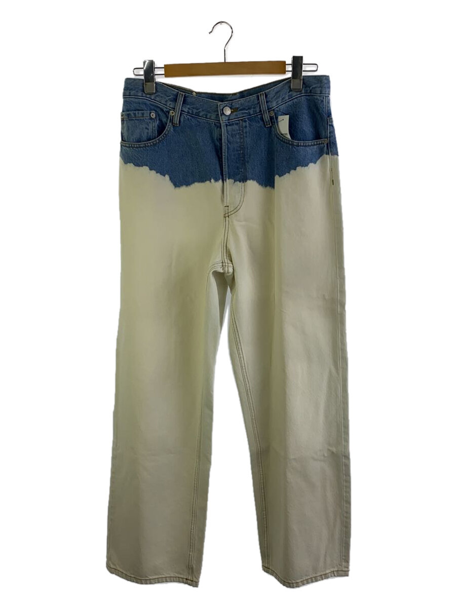 【中古】DRIES VAN NOTEN◆PINE DENIM 6425 M.W.PANTS WHI/32/BLU/231-082401-6425-001【メンズウェア】