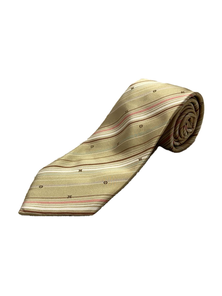 【中古】LOUIS VUITTON◆ネクタイ/シルク/BEG/メンズ//【服飾雑貨他】