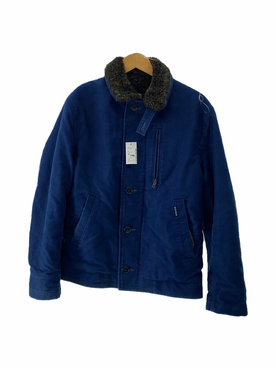 【中古】BLUE BLUE◆デッキジャケット/--/--/NVY/無地【メンズウェア】