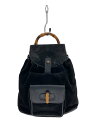 【中古】GUCCI◆リュック/スウェード/BLK/003-2034-0030【バッグ】
