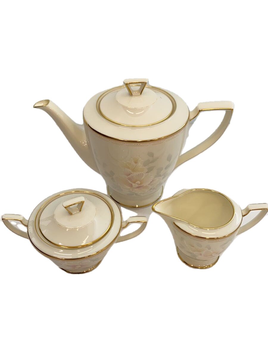 【中古】Noritake◆洋食器その他/3点セット/ティーポット/シュガー＆ミルクポット【キッチン用品】
