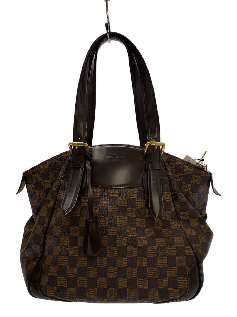 LOUIS VUITTON - 【中古】LOUIS VUITTON◆ヴェローナMM_ダミエ・エベヌ_BRW/PVC/BRW【バッグ】
