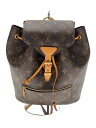 【中古】LOUIS VUITTON◆モンスリMM_モノグラム・キャンバス_BRW/PVC/BRW//【バッグ】