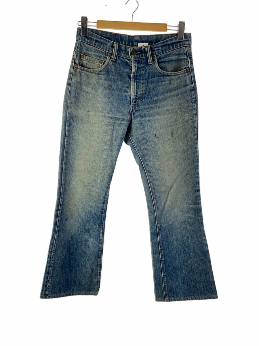 【中古】Levi’s◆80s/66後期/ボタン裏8/ブーツカットパンツ/42TALON/デニム/IDG/517-0217【メンズウェア】