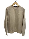 【中古】POLO RALPH LAUREN◆スウェット/--/コットン/BEG/無地【レディースウェア】