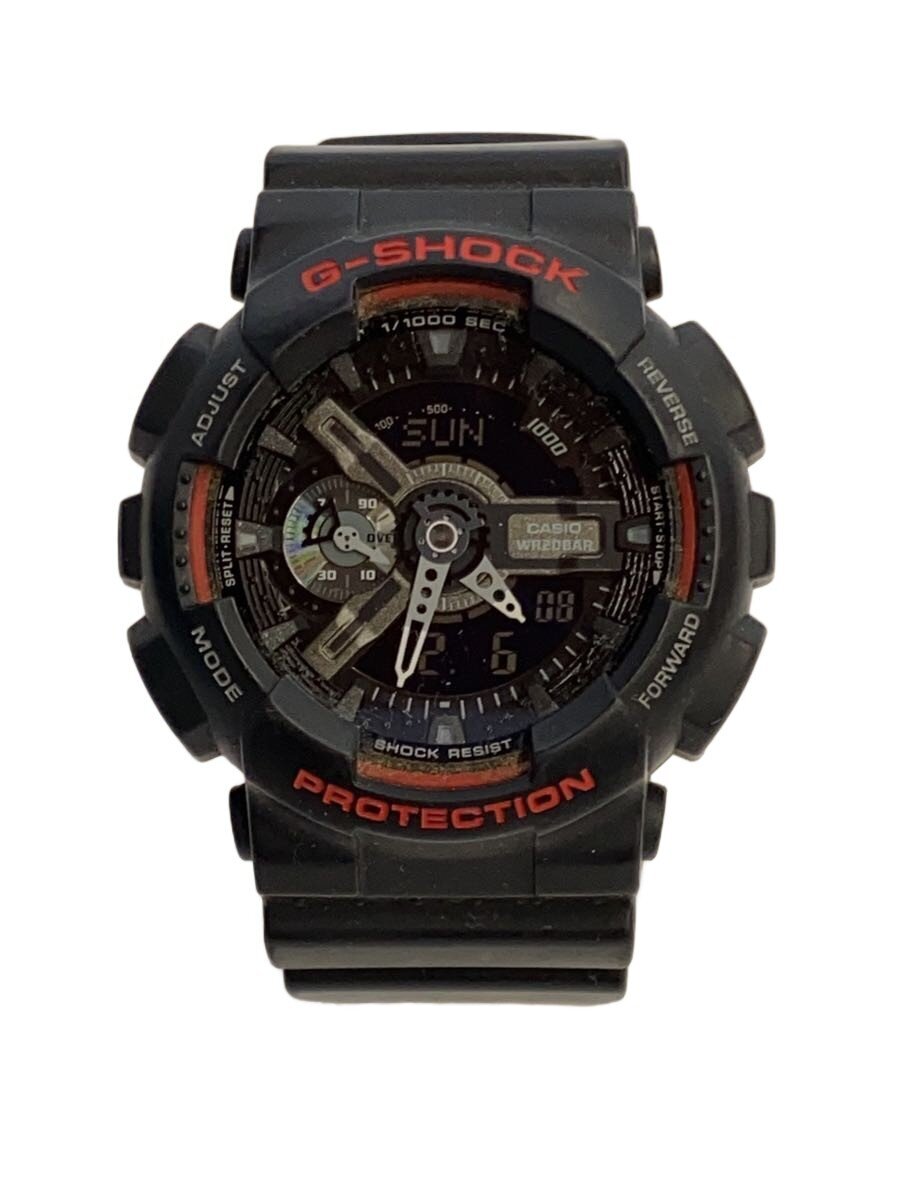 【中古】CASIO◆クォーツ腕時計・G-SHOCK/デジアナ/ラバー/BLK【服飾雑貨他】