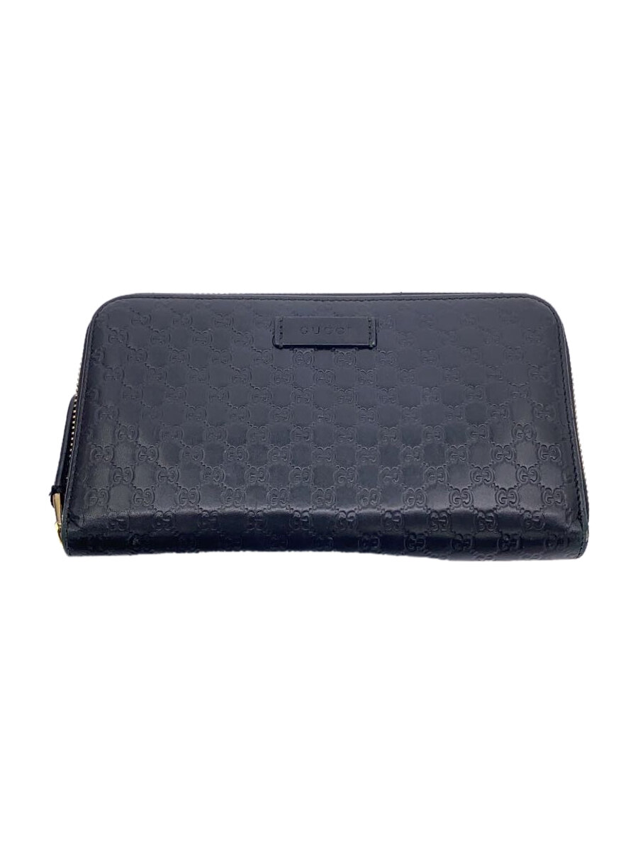 【中古】GUCCI◆長財布/レザー/BLK/総柄/レディース/449891.19559【服飾雑貨他】