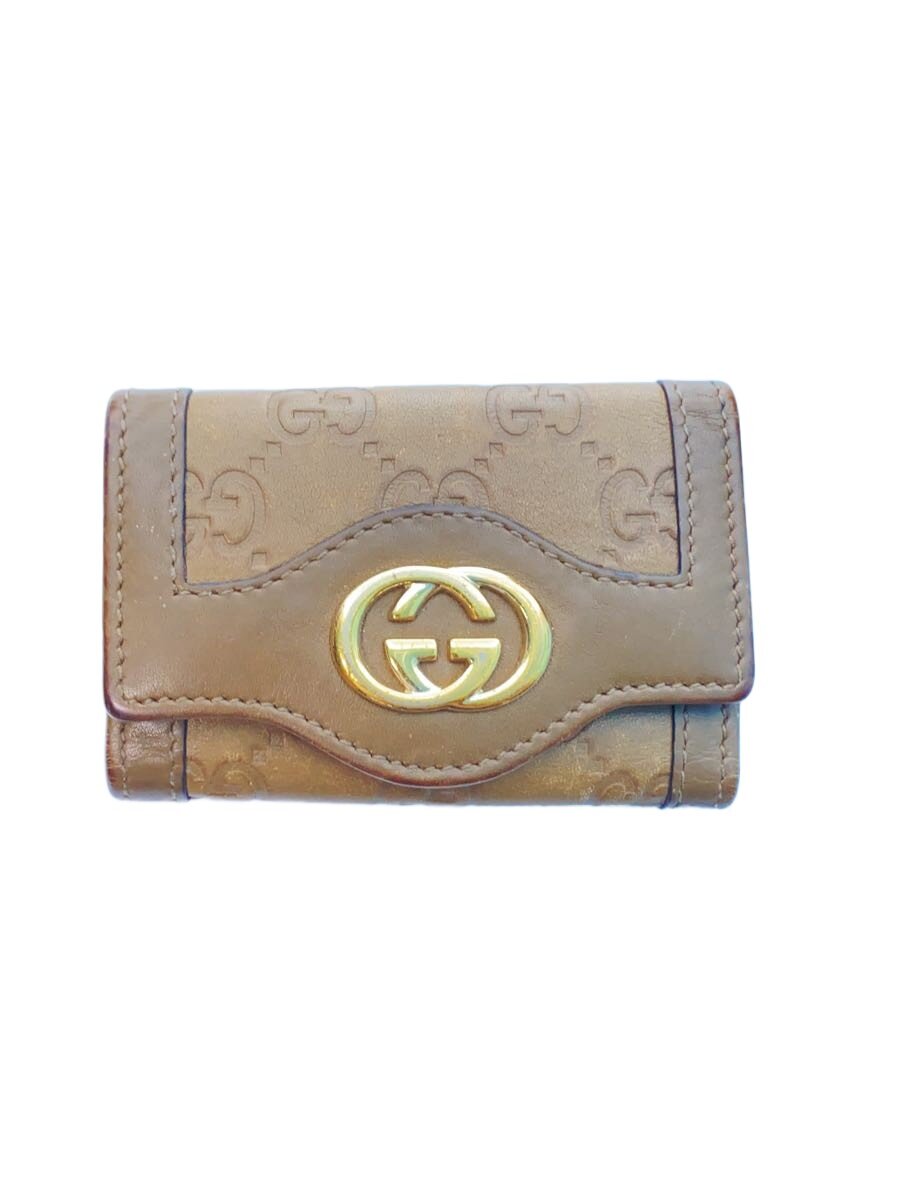 钥匙圈 - 【中古】GUCCI◆キーケース/レザー/BEG/レディース/232432・478442【服飾雑貨他】