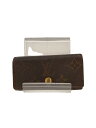 【中古】LOUIS VUITTON◆ミュルティクレ4_モノグラム・キャンバス_BRW/--/BRW/総柄/レディース【服飾雑貨他】(4)