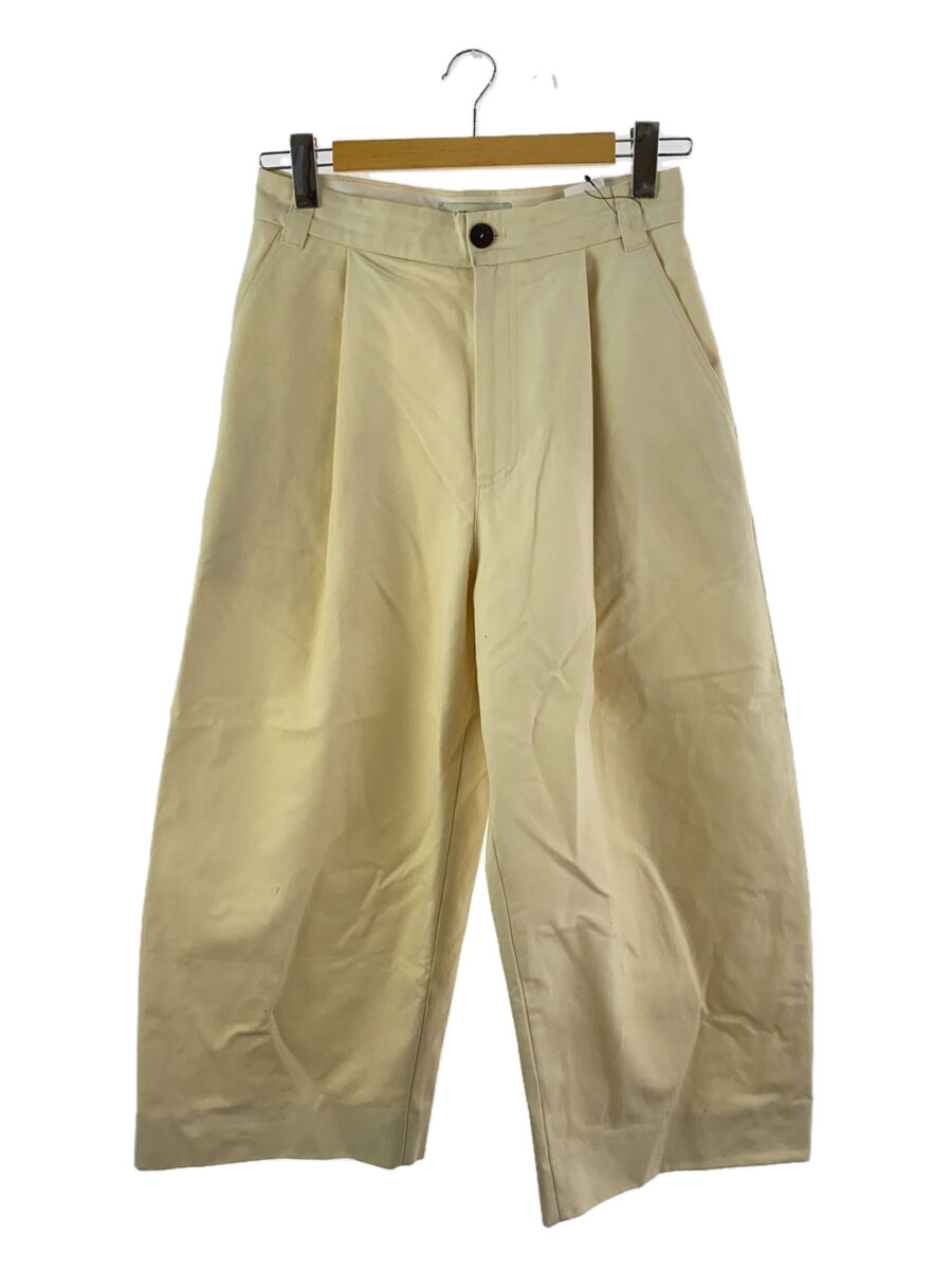 【中古】STUDIO NICHOLSON◆ピーチスキンコットンツイルパンツ/XS/コットン/IVO/51-10-722022【メンズウェア】