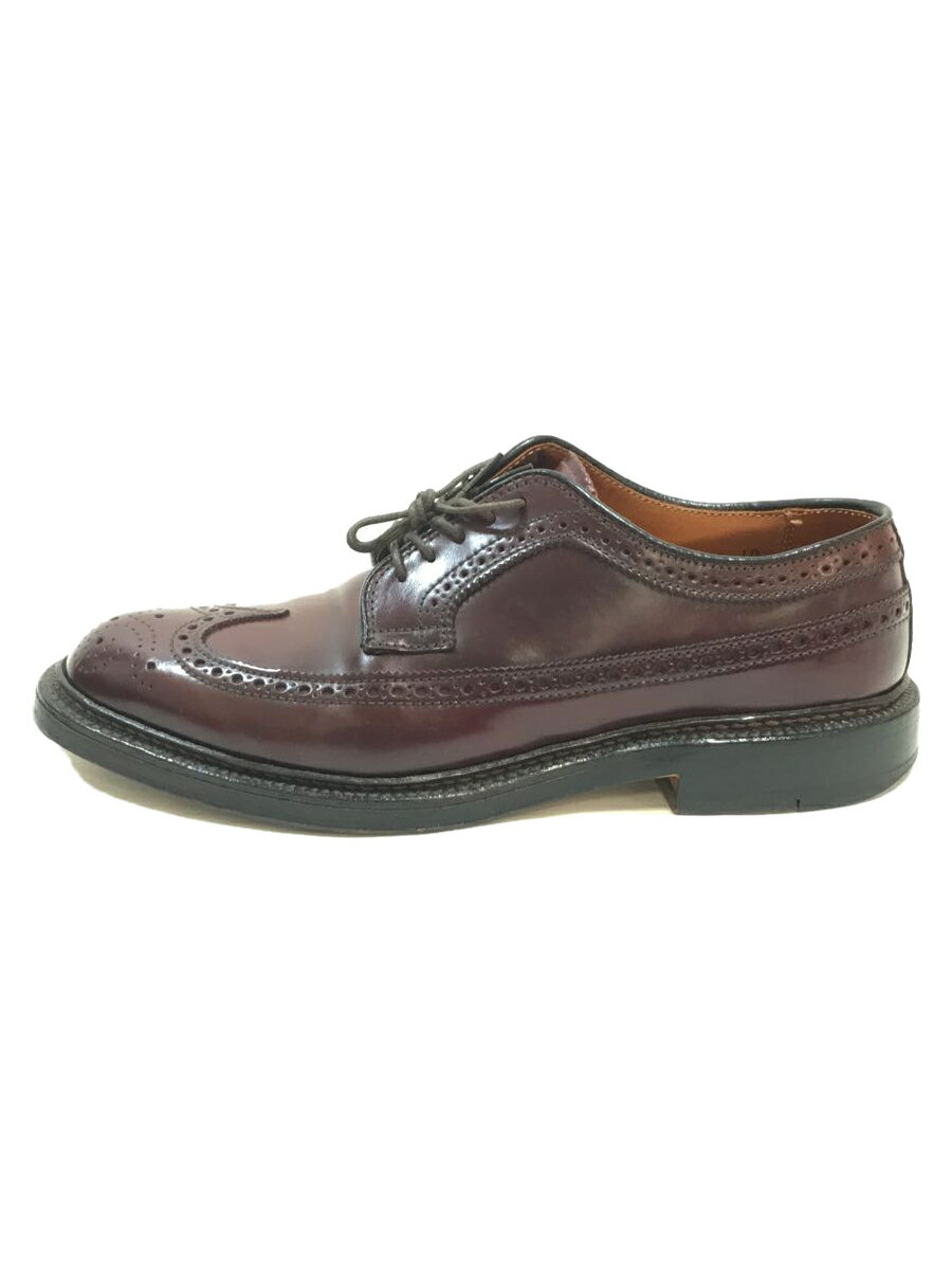 【中古】Alden◆ドレスシューズ/US6.5/ボルドー/レザー/975/Long Wing/コードバン/箱有【シューズ】