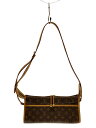 【中古】LOUIS VUITTON◆ポパンクール・ロン_モノグラム・キャンバス_BRW/PVC/BRW【バッグ】